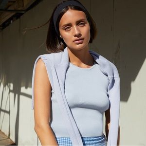 john galt light blue stella tank top